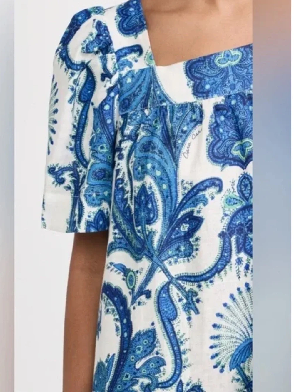 Cara Cara Chani Dress in Peacock Blue, Size Medium - Picture 4 of 11